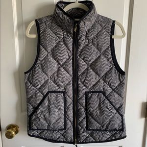 J Crew Herringbone Print Vest